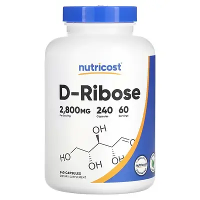 Nutricost D-Ribose 2800 mg Capsules